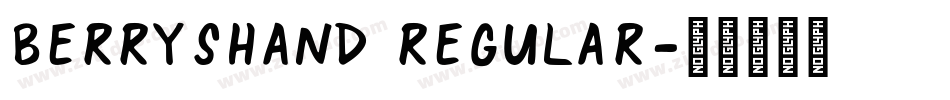 BerrysHand Regular字体转换